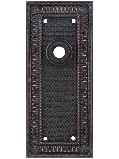 Pisano Cast-Brass Back Plate in Timeless Bronze.
